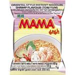 MAMA Instantnudeln Tom Yum mit Shrimpsgeschmack – Instantnudelsuppe orientalischer Art – Authentisch thailändisch kochen – 24 x 60 g | 60 g (24er Pack)