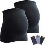 Reduzierte Schwarze Bauchbänder & Bauchbinden aus Viskose schmutzabweisend für Damen für den für den Winter 