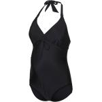 Schwarze Neckholder Badeanzüge aus Polyester ohne Bügel für Damen Größe XL 