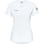 Weiße Kurzärmelige Mammut Aenergy T-Shirts aus Mesh für Damen Größe M 