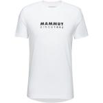 Weiße Mammut Core Bio T-Shirts für Herren Größe XL 