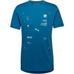 Blaue Mammut Core Bio T-Shirts für Herren Größe S 