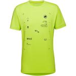 Gelbe Mammut Core Bio T-Shirts für Herren Größe L 