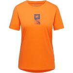 Orange Mammut Core Bio T-Shirts für Damen Größe M 