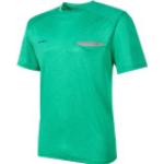 Emeraldfarbene Melierte Mammut Crashiano T-Shirts für Herren Größe M für den für den Sommer 