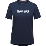 Blaue Sportliche Mammut Core T-Shirts für Damen Größe M 