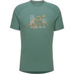 Reduzierte Grüne Mammut T-Shirts mit Fuji-Motiv für Herren Größe XXL 
