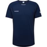 Reduzierte Marineblaue Kurzärmelige Mammut Aenergy T-Shirts aus Polyester für Herren Größe S 