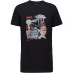 Reduzierte Schwarze Langärmelige Mammut Massone Bio T-Shirts aus Baumwolle für Herren Größe XL 