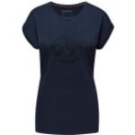 Marineblaue Sportliche Mammut Aconcagua T-Shirts mit Alpen-Motiv aus Polyester für Damen Größe XL für den für den Sommer 