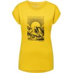 Gelbe Sportliche Mammut Courmayeur T-Shirts aus Polyester für Damen Größe XL 