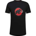 Schwarze Streetwear Mammut Core Bio T-Shirts für Herren Größe L für den für den Herbst 