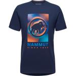 Blaue Sportliche Kurzärmelige Mammut Trovat T-Shirts für Herren Größe 3 XL 