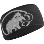 Schwarze Mammut Strick-Stirnbänder aus Fleece für Herren 