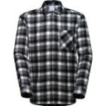 Schwarze Karo Langärmelige Mammut Shirts mit Tasche mit Reißverschluss aus Flanell für Herren Größe XXL für den für den Winter 
