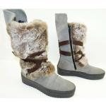 Manas Schuhe Stiefel Stiefeletten Boots Warmfutter Winter Damen Leder Gr.37 NEU
