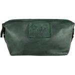 Grüne Vintage manbefair Nachhaltige Kulturtaschen & Waschtaschen aus Leder für Herren klein 