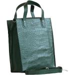 Grüne manbefair Nachhaltige Herrentaschen mit Reißverschluss aus Leder 