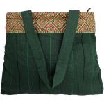 Dunkelgrüne Gesteppte manbefair Vegane Nachhaltige Herrentaschen mit Reißverschluss aus Baumwolle klein 