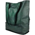 Grüne Vintage manbefair Nachhaltige Herrentaschen aus Leder klein 