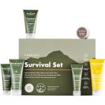 ManCave Survival Geschenkset Männer, 6 Natürliche Pflegeprodukte, Duschgel Männer, Shampoo, Gesichtsreiniger und Peeling, Feuchtigkeitscreme, Vegan, Plastikfreie Packung, Recycling-Kunststoff-Tuben