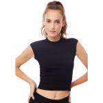 Reduzierte Schwarze Mandala Nachhaltige T-Shirts für Damen Größe L 