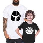 Reduzierte Schwarze Star Wars Yoda T-Shirts für Herren Größe M 