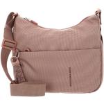 Reduzierte Pinke Mandarina Duck Hobo Bags mit Reißverschluss mit Handyfach für Damen medium 