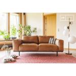 Braune Moderne Pib Zweisitzer-Sofas aus Leder mit Armlehne Breite 100-150cm, Höhe 100-150cm, Tiefe 50-100cm 2 Personen 