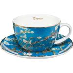 Blaue Blumenmuster Van Gogh Teetassen Sets mit Baummotiv aus Porzellan 