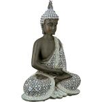 Braune Asiatische 29 cm Buddha Figuren aus Kunstharz 