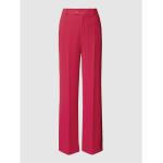 Fuchsiafarbene Business Mango Palazzo-Hosen mit Reißverschluss aus Polyester für Damen Größe XS 