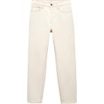 Weiße Ankle-Jeans mit Reißverschluss aus Denim für Damen Größe L 