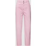 Reduzierte Pinke Mango Tapered Jeans mit Reißverschluss aus Baumwolle für Damen Größe S 