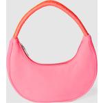 Pinke Unifarbene Mango Hobo Bags mit Reißverschluss für Damen 