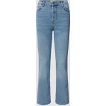 Reduzierte Blaue Mango Straight Leg Jeans aus Baumwolle für Damen Größe M 