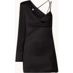 Schwarze Unifarbene Mango One-Shoulder-Kleider für Damen Größe M - versandkostenfrei 