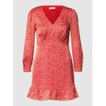 Reduzierte Rote Mango Mini V-Ausschnitt Minikleider & kurze Kleider aus Polyester für Damen Größe XL 