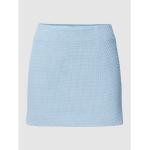 Blaue Mango Sommerröcke mit Reißverschluss aus Baumwollmischung für Damen Größe M 