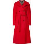 Rote Unifarbene Mango Wollmäntel aus Wolle für Damen Größe M 