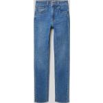 Blaue Mango Skinny Jeans für Kinder mit Reißverschluss aus Baumwollmischung für Mädchen Größe 158 