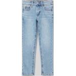 Blaue Mango Slim Jeans für Kinder mit Reißverschluss aus Baumwolle für Jungen Größe 116 