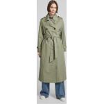 Mintgrüne Mango Trenchcoats aus Baumwollmischung für Damen Größe XL für den für den Herbst 
