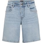 Blaue Manguun Jeans-Shorts aus Denim für Herren Größe XXL für den für den Sommer 