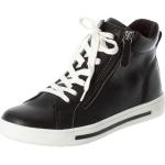 Schwarze Manguun High Top Sneaker & Sneaker Boots mit Reißverschluss aus Kunstleder für Damen Größe 40 
