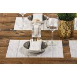 Graue Moderne Tischsets & Platzsets aus Holz 100-teilig 