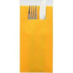 Orange Mank Quadratische Serviettentaschen & Bestecktaschen aus Textil 75-teilig 