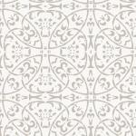 Graue Mank Quadratische Stoffservietten mit Ornament-Motiv strukturiert aus Textil 50-teilig 