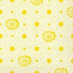 Gelbe Blumenmuster Jugendstil Mank Servietten mit Ornament-Motiv aus Textil 100-teilig 