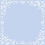 Blaue Mank Mitteldecken mit Ornament-Motiv aus Textil 20-teilig 